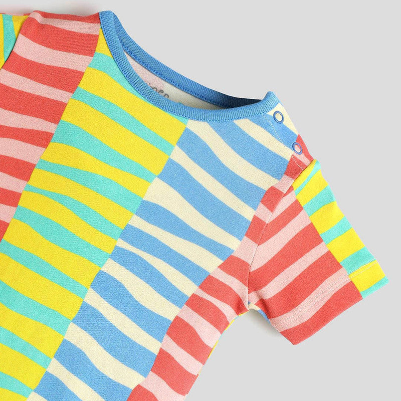 Cotton Bodysuit For Baby | Imperfect Line | Multicolour