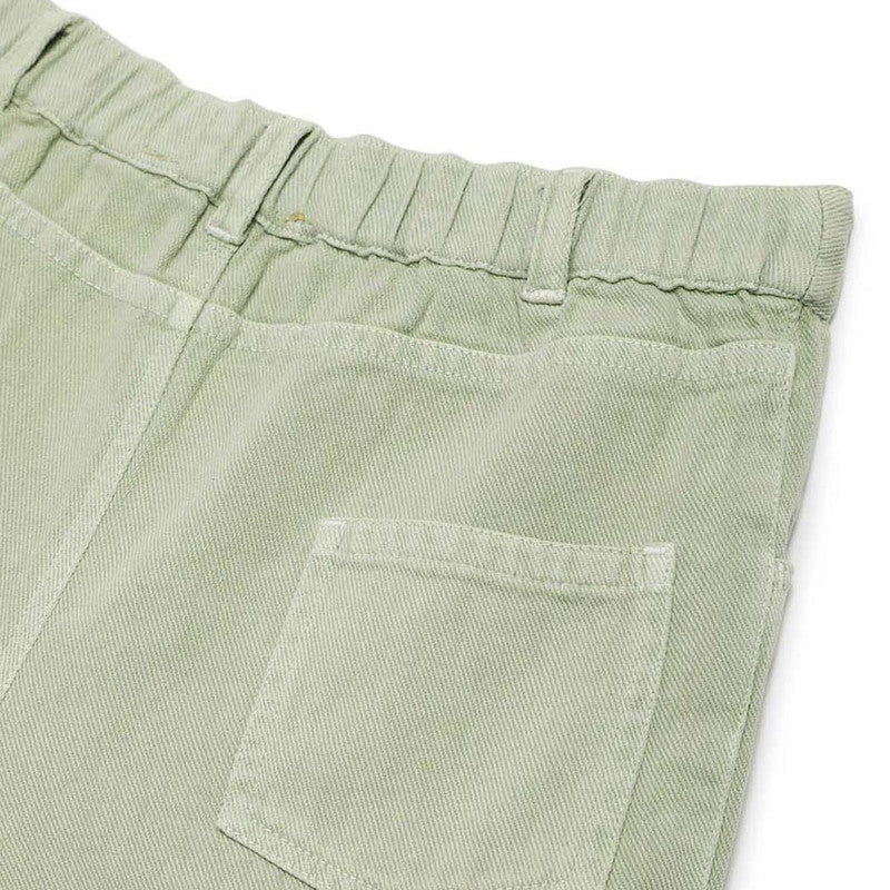 Cotton Twill Bermuda Shorts | Green