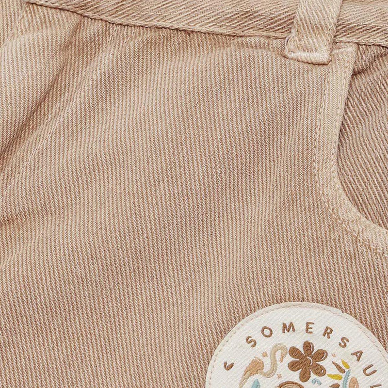 Cotton Twill Bermuda Shorts for Kids | Brown