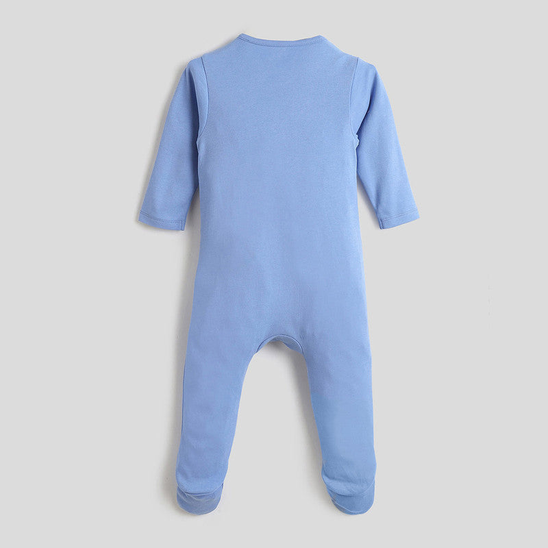 Cotton Sleepsuit For Boys | Funny Shapes | Blue