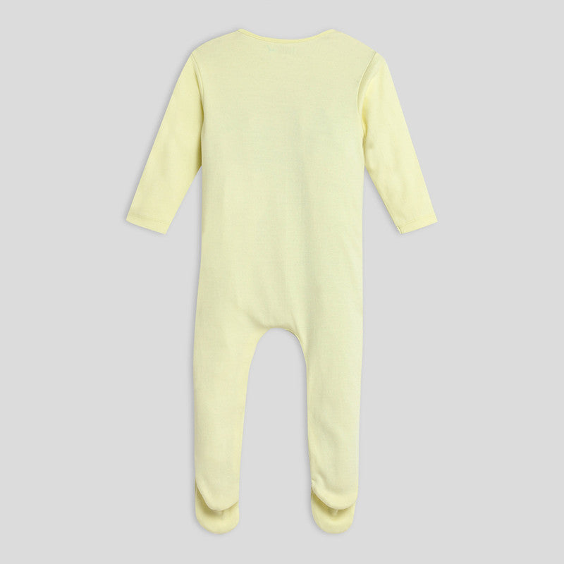 Cotton Sleepsuit | Jungle Friends | Ecru