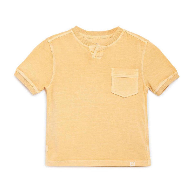 Cotton Twill Tee Shirt for Kids | Yellow