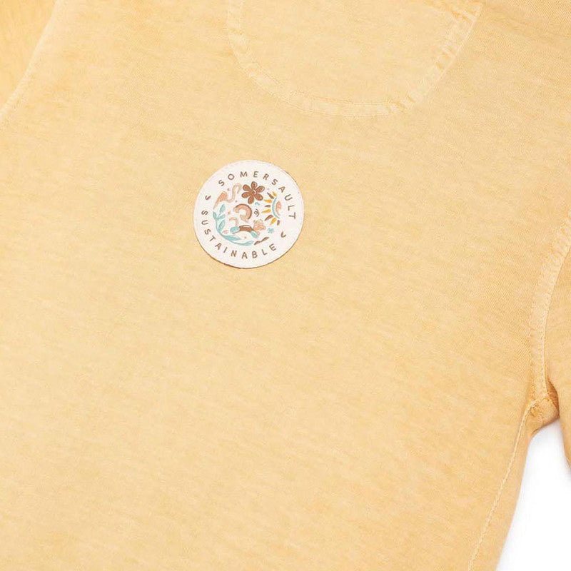 Cotton Twill Tee Shirt for Kids | Yellow