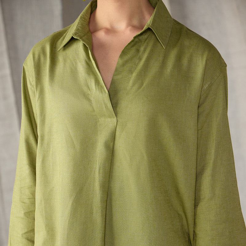 Tencel Co Ord Set For Women | Top & Pant | Green