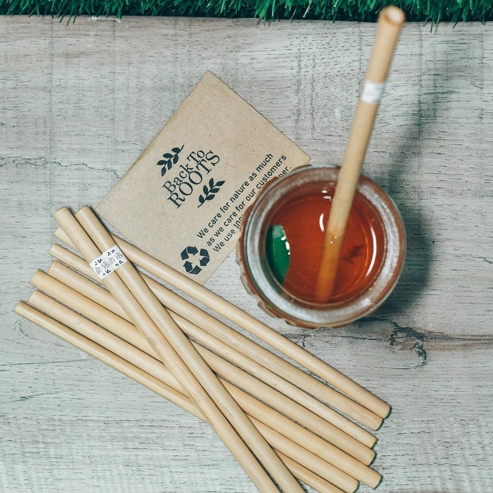 Bamboo Straw | Eco Friendly, Natural &amp; Handmade | Pack of 1 - Back To Roots