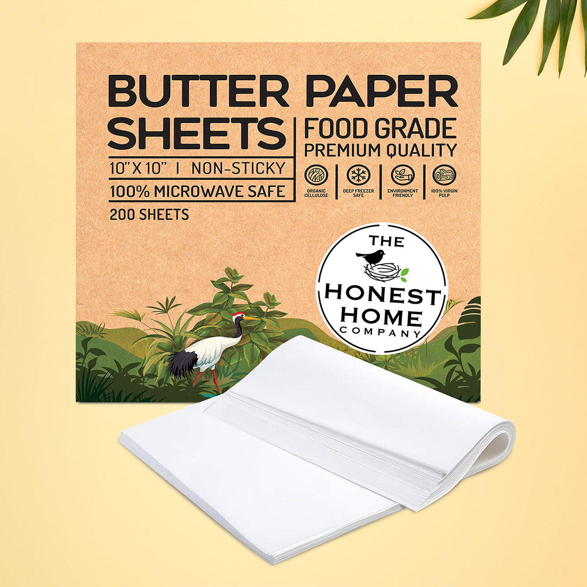 Butter Paper Sheet | Microwave Safe & Deep-Freezer Use | 200 Sheets