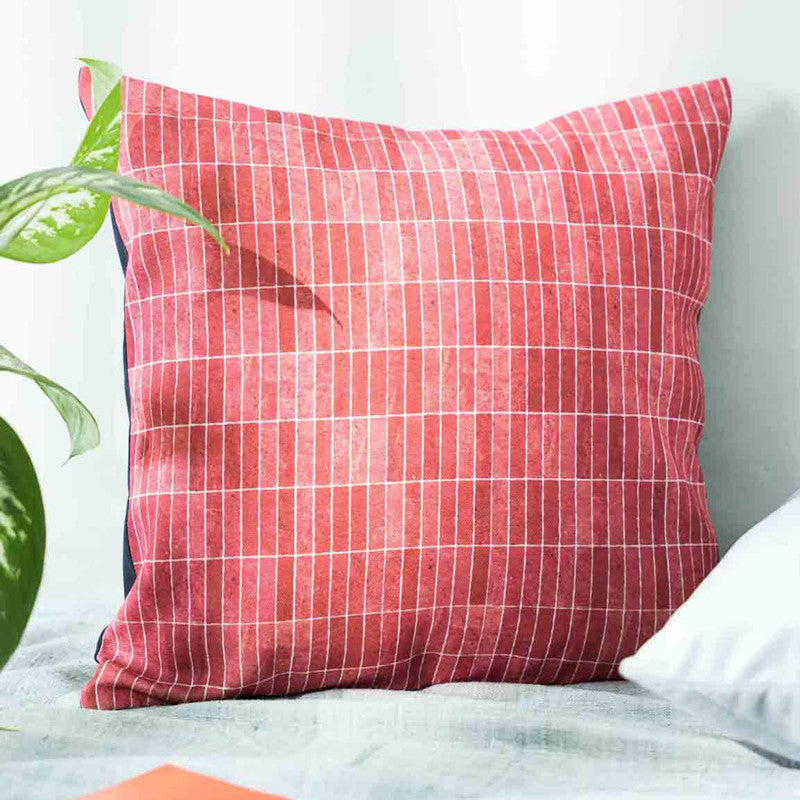 Cotton Cushion Cover | Peach | 40 x 40 cm