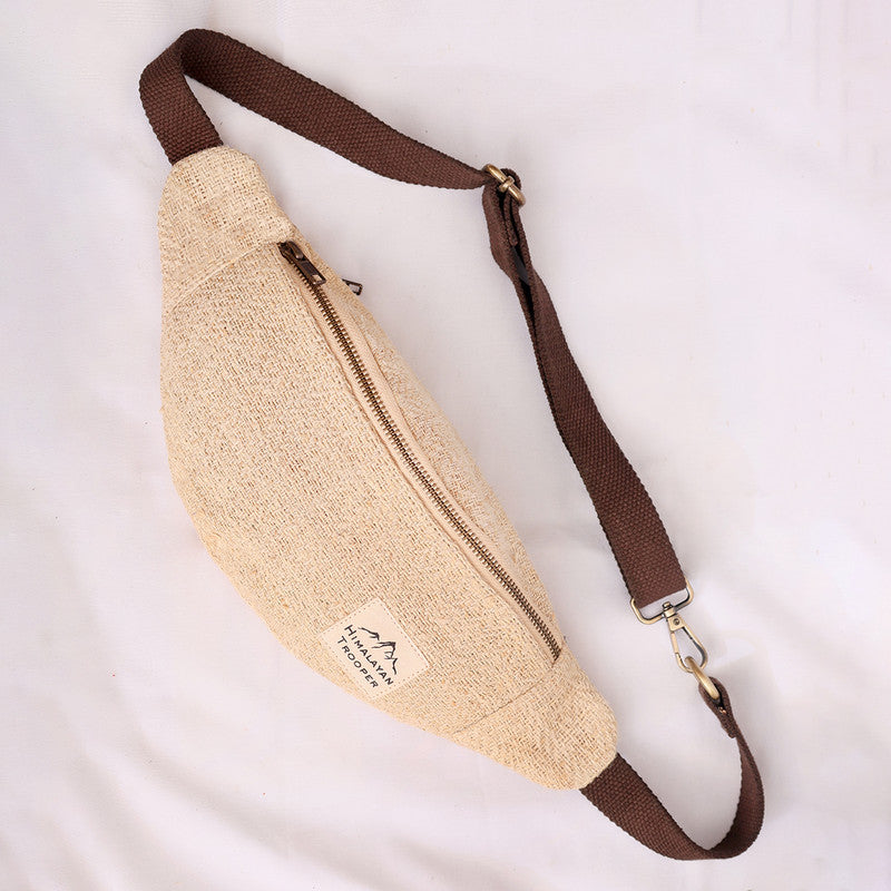 Hemp Waist Bag | Unisex | Beige