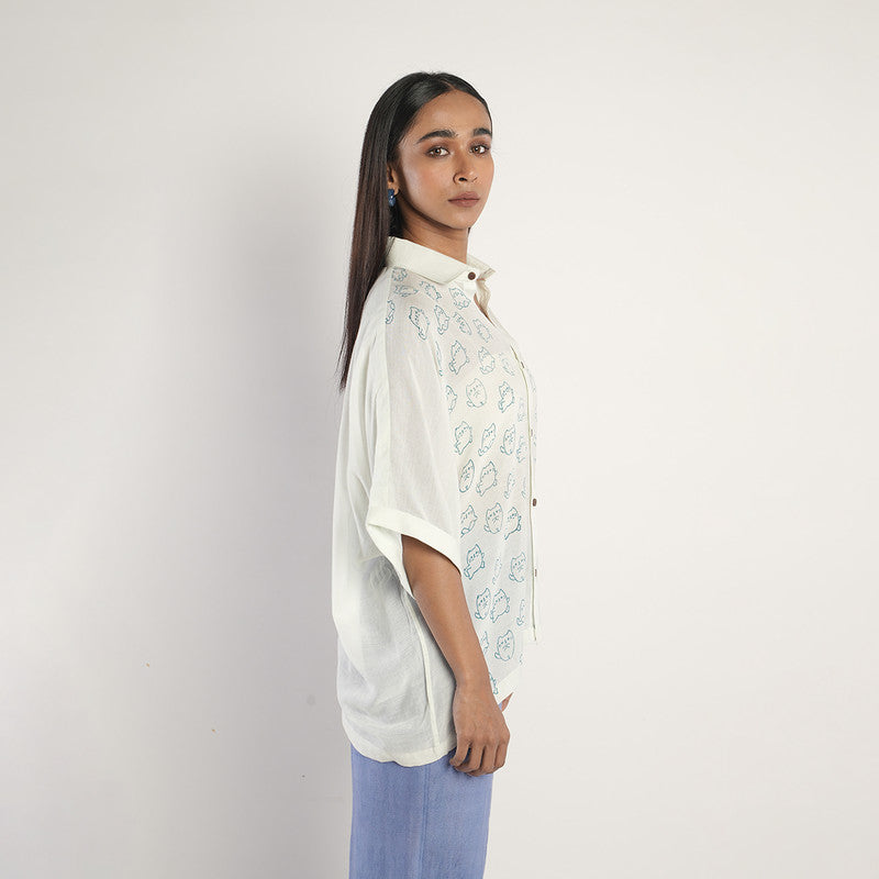 Bamboo Button Down Shirt for Men & Women | Mint