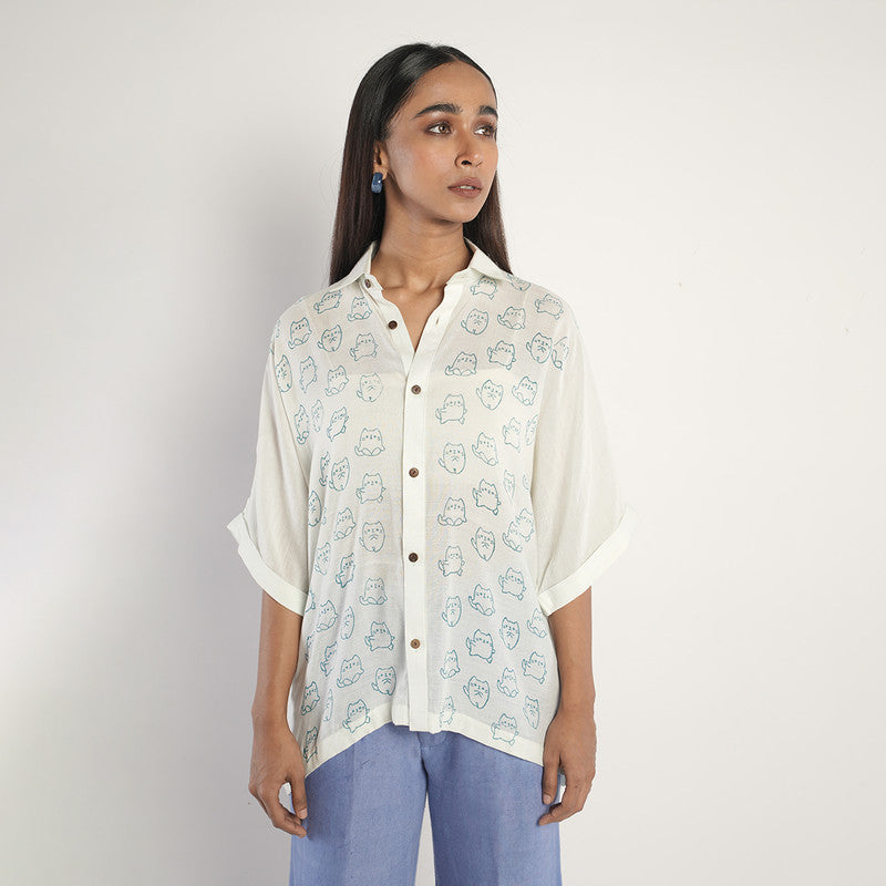 Bamboo Button Down Shirt for Men & Women | Mint