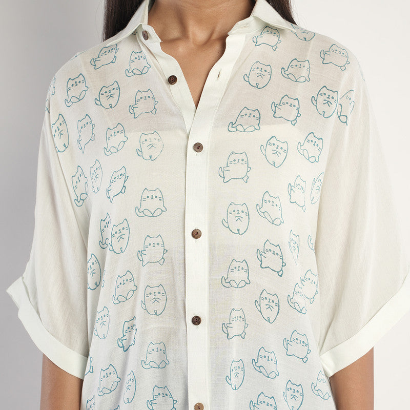 Bamboo Button Down Shirt for Men & Women | Mint