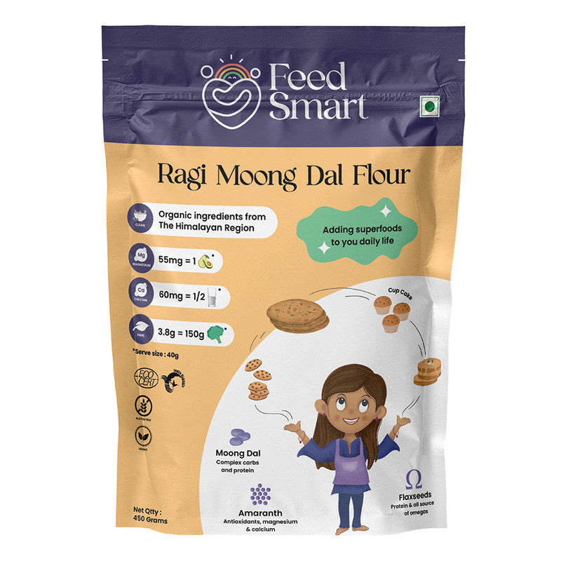 Nutrient Rich Flour | Blend with Moong Dal, Beetroot & Red Rice Flour | 450 g