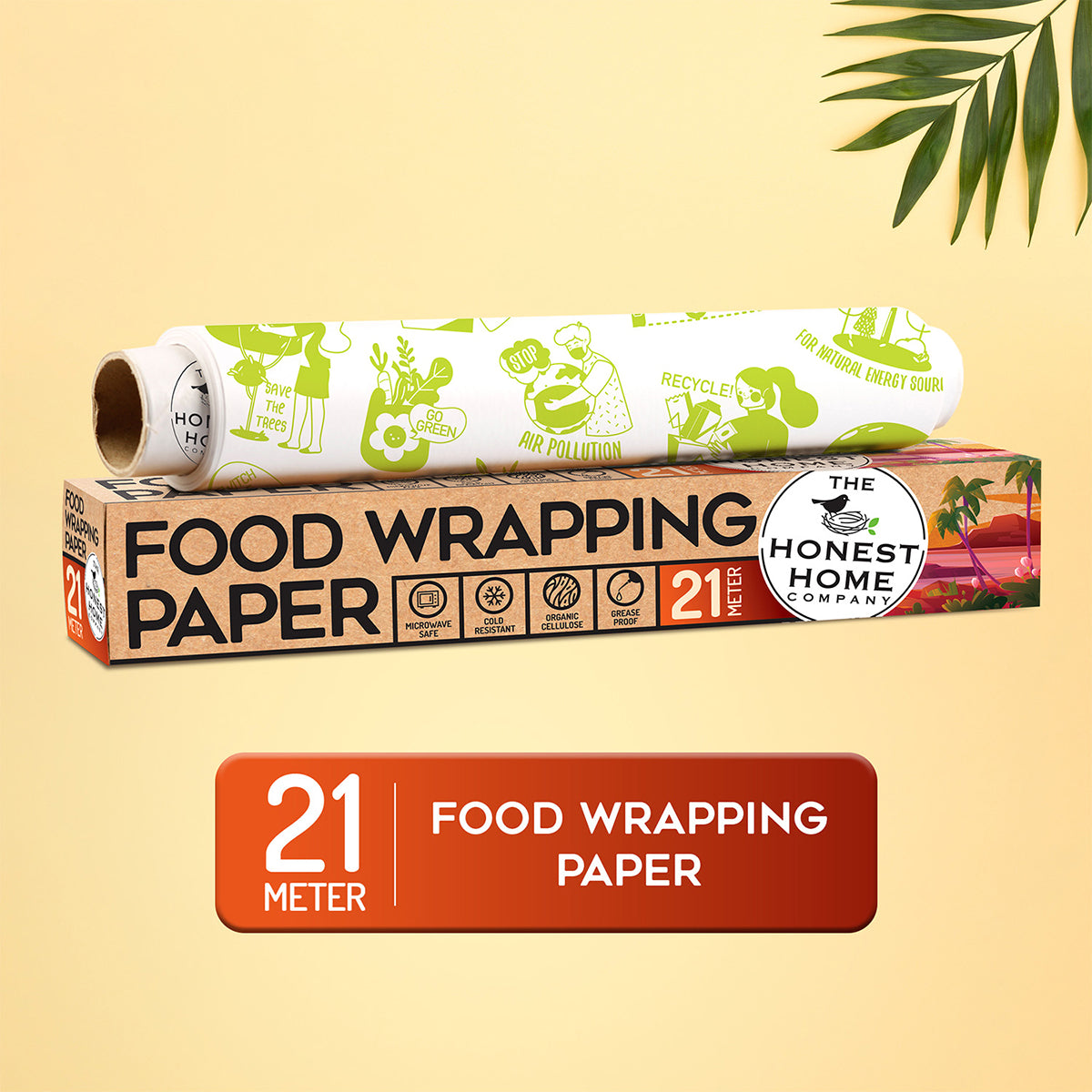 Food Wrapping Paper | Microwave Safe & Deep-Freezer Use | 21 m