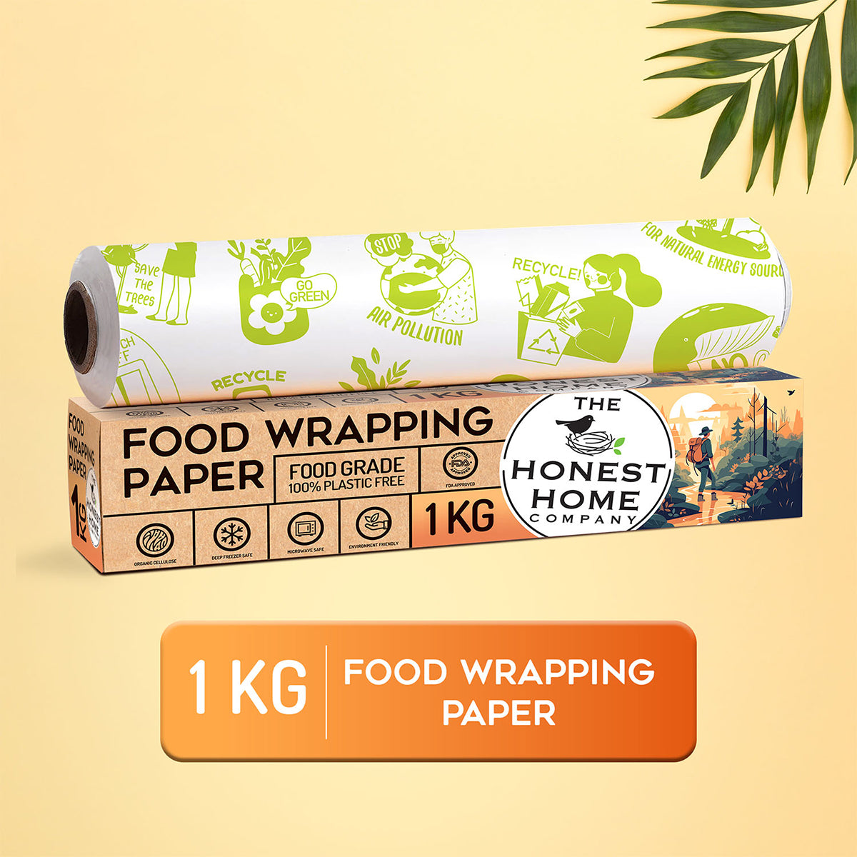 Food Wrapping Paper | Microwave Safe & Deep-Freezer Use | 100 m