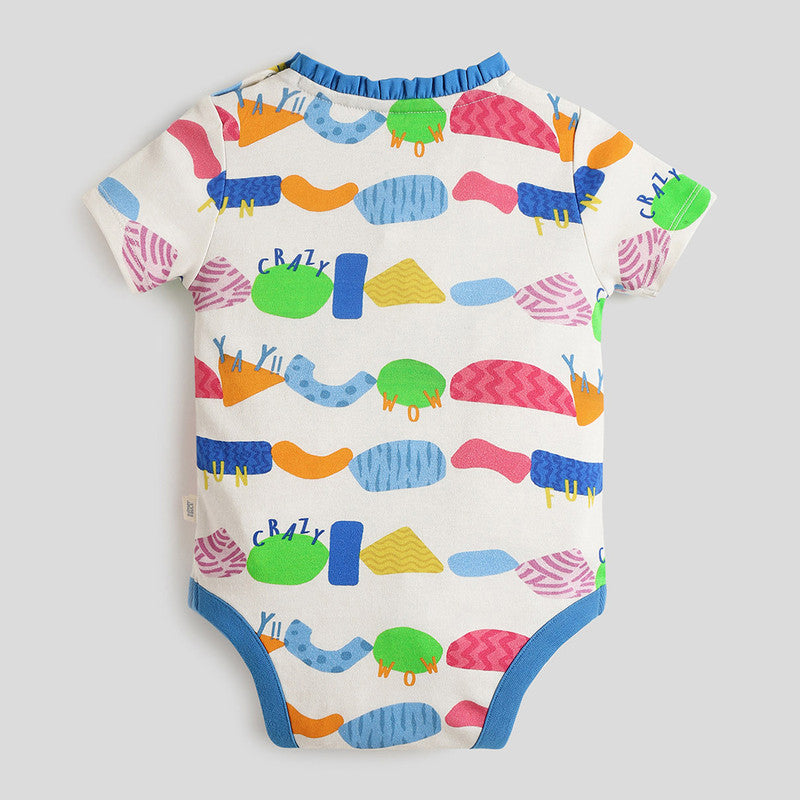 Cotton Bodysuit For Girl | Craz Wow | Multicolour