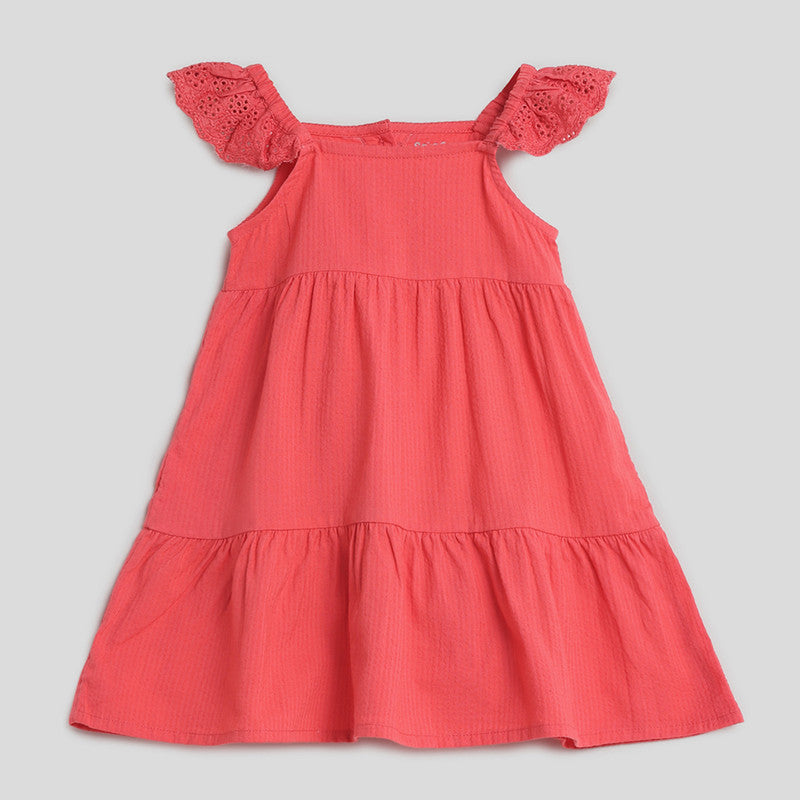 Cotton Baby Hibiscus Dress | Pink