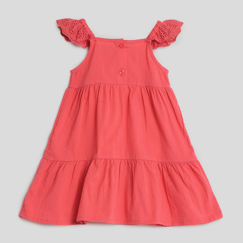 Cotton Baby Hibiscus Dress | Pink