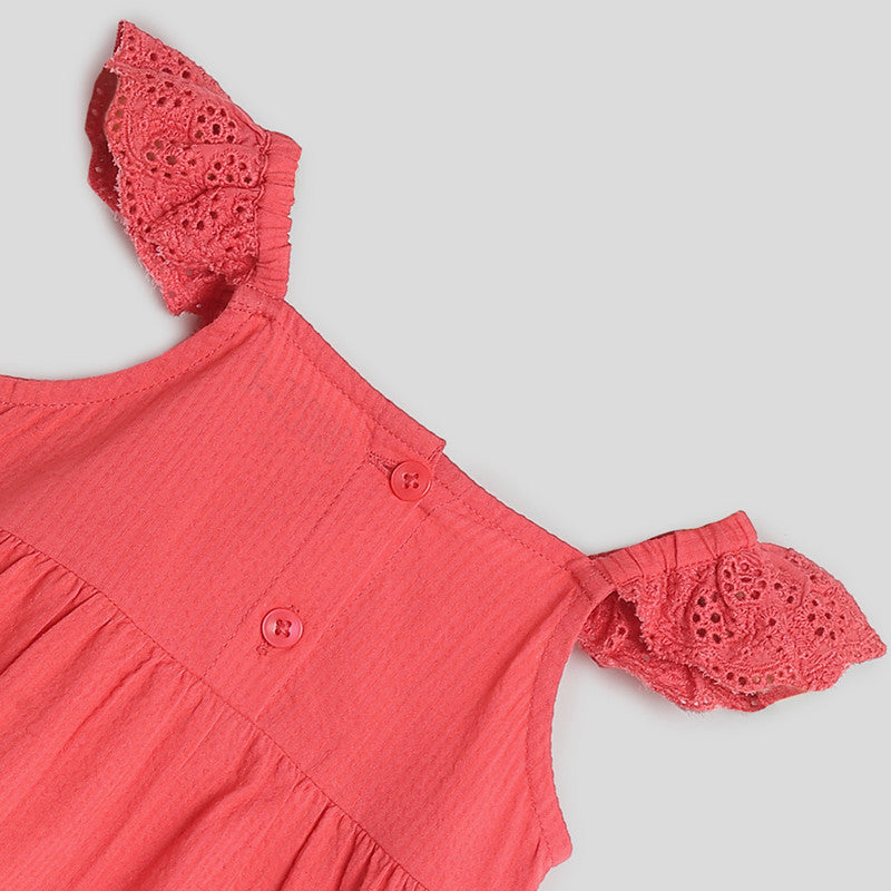 Cotton Baby Hibiscus Dress | Pink