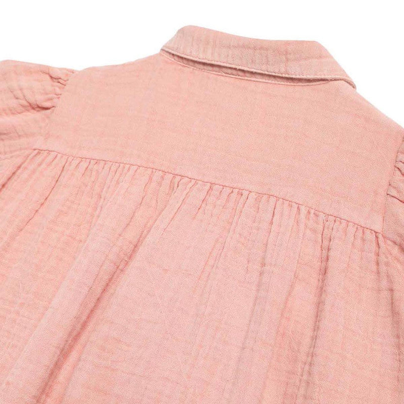 Cotton Twill Dress for Girls | Pink