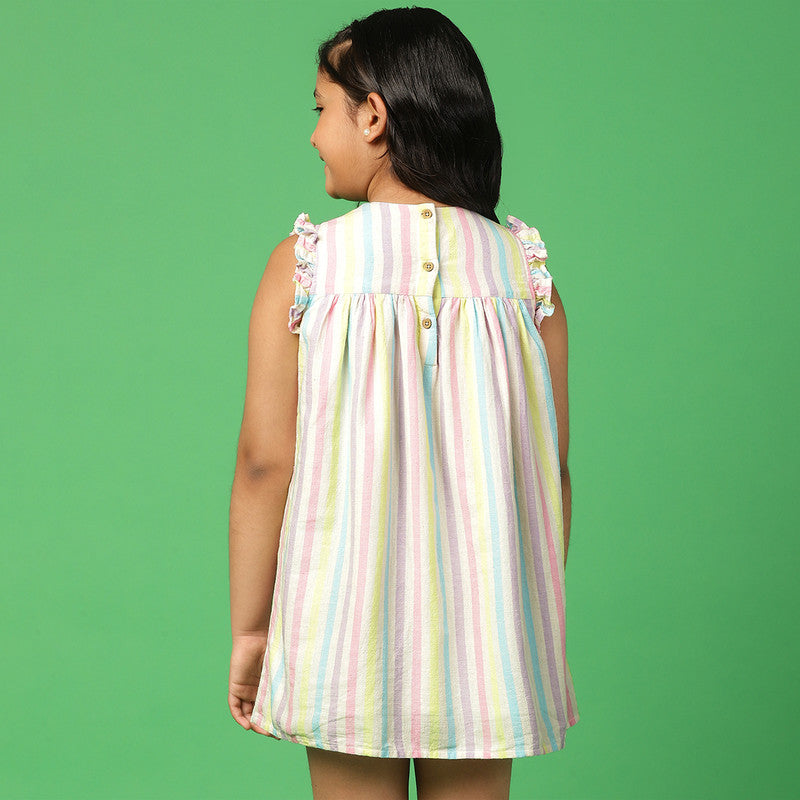 Cotton Dress for Girls | Empire Line Style | Multicolour