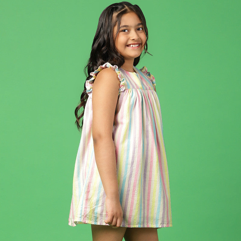 Cotton Dress for Girls | Empire Line Style | Multicolour