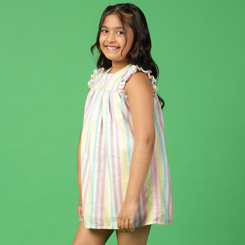 Cotton Dress for Girls | Empire Line Style | Multicolour