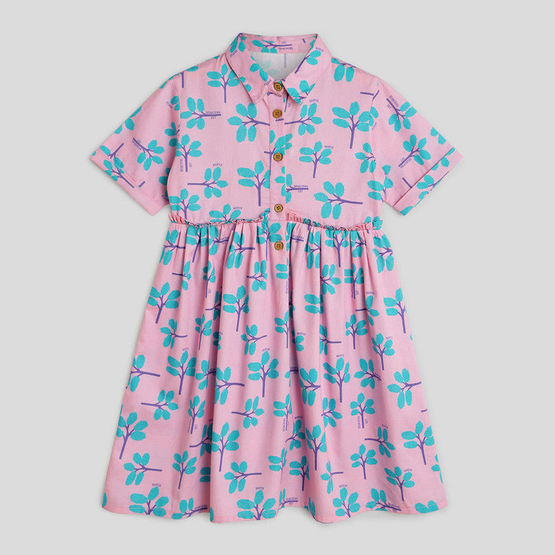 Cotton Dress for Girls | Branching Out | Purple