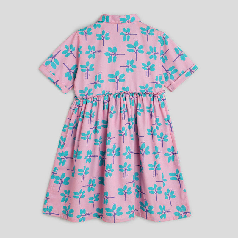 Cotton Dress for Girls | Branching Out | Purple