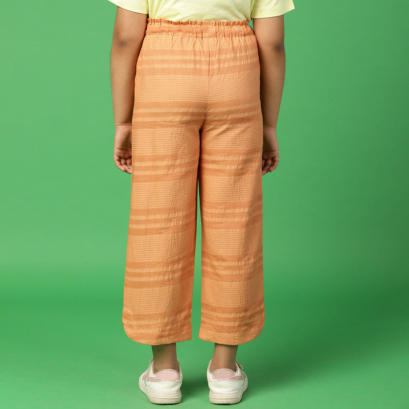 Cotton Camping Pants for Girls | Peach