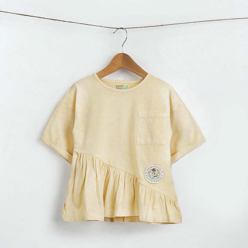 Cotton Twill Top for Kids | Yellow