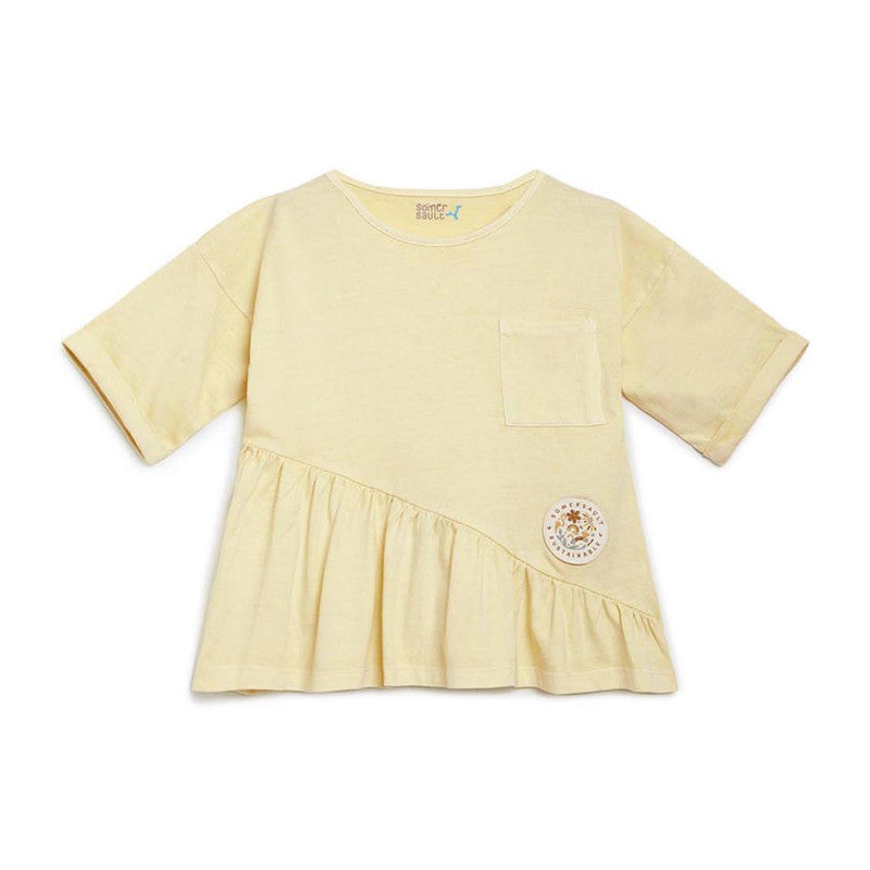 Cotton Twill Top for Kids | Yellow