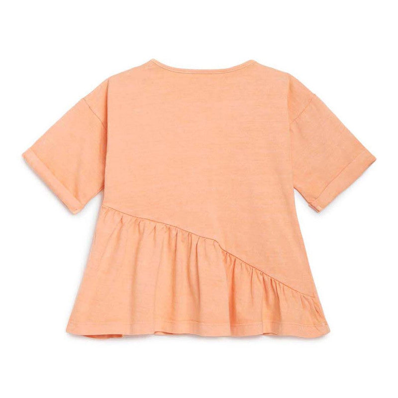 Cotton Twill Top for Kids | Peach