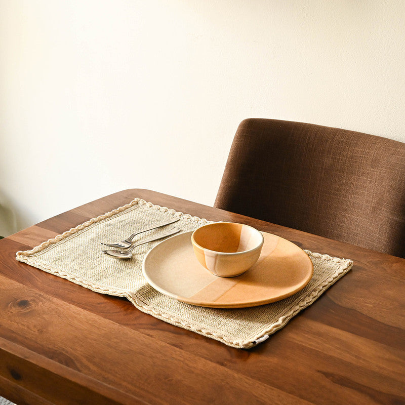 Jute Table Mats | Light Beige | Set of 4