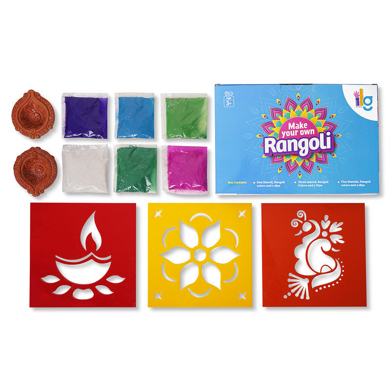 Rangoli Kit For Kids | Set Of 3 Stencil