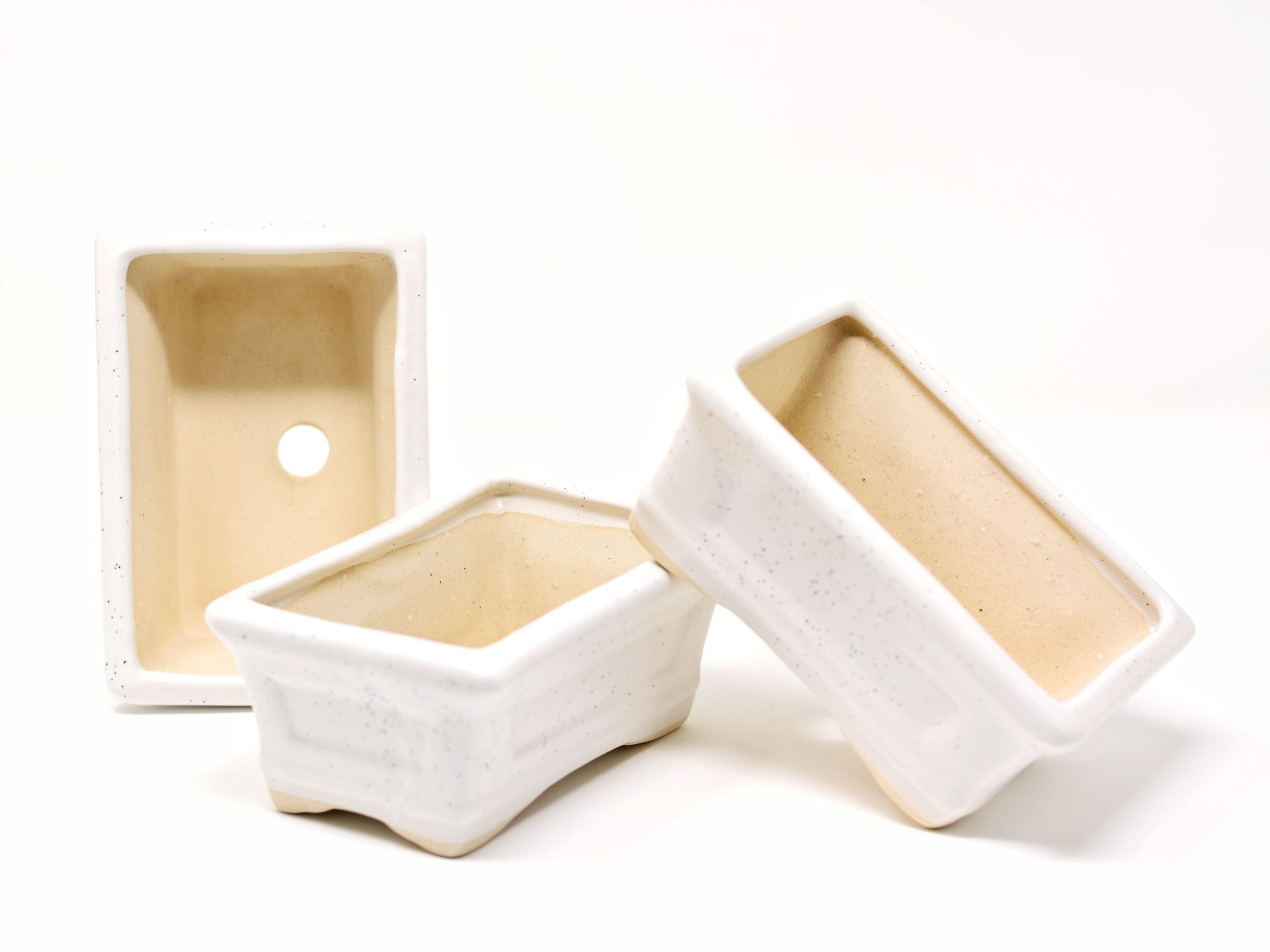 Rectangular Ceramic Planter Pots (Set of 3)