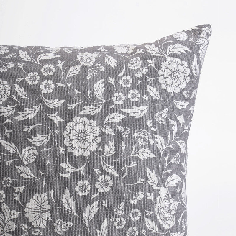 Cotton Cushion Cover | Kalamkari | Grey