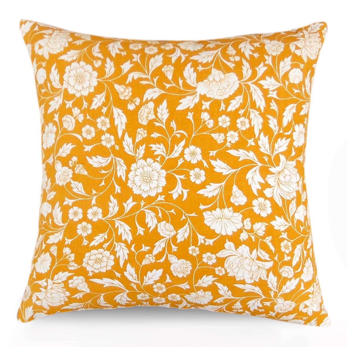 Cotton Cushion Cover | Kalamkari | Yellow