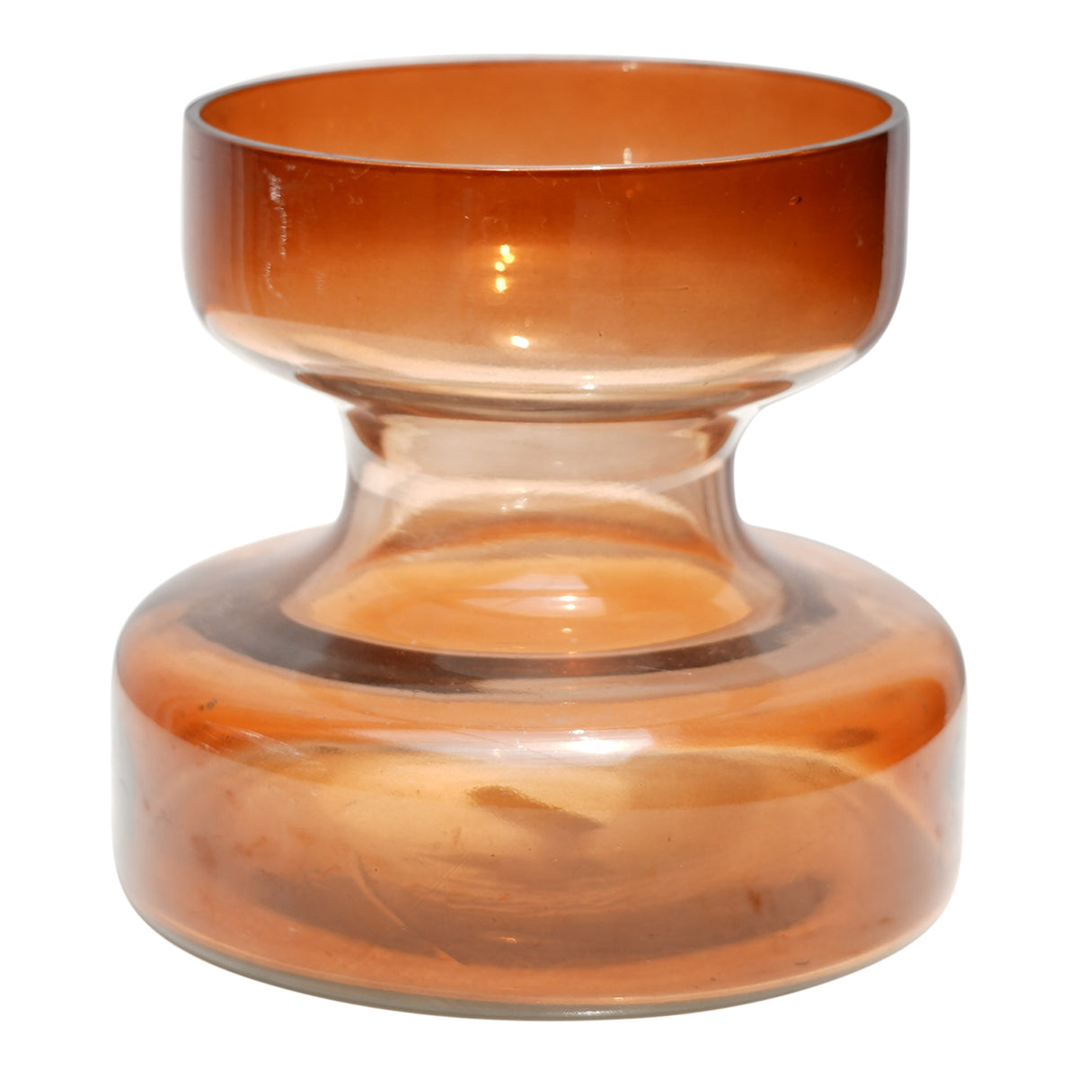 Glass Home Decor Vase | Haze Brown