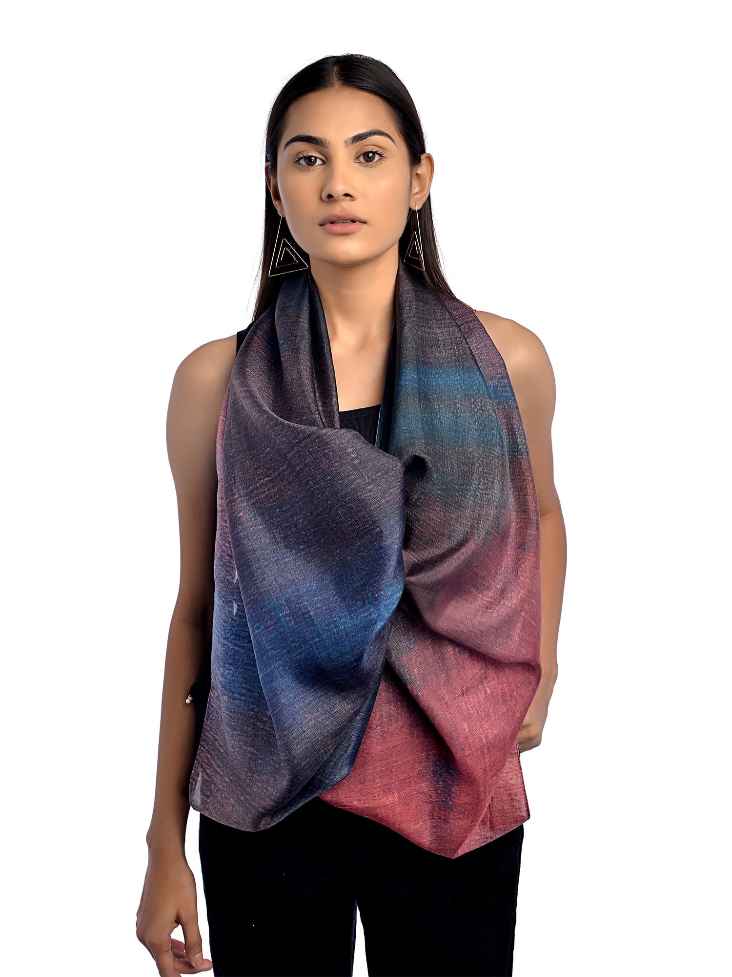 pure silk long scarf- MULBERRY - House Of Prana