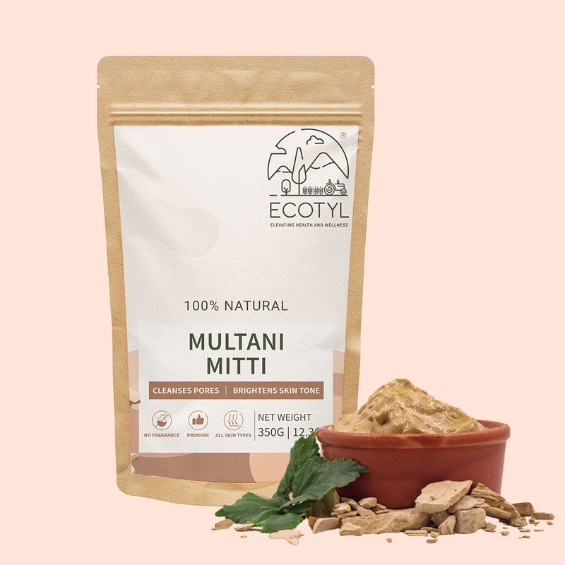 Pure Multani Mitti | Face Pack for Exfoliation & Clear Skin | Bentonite Clay | 350 g