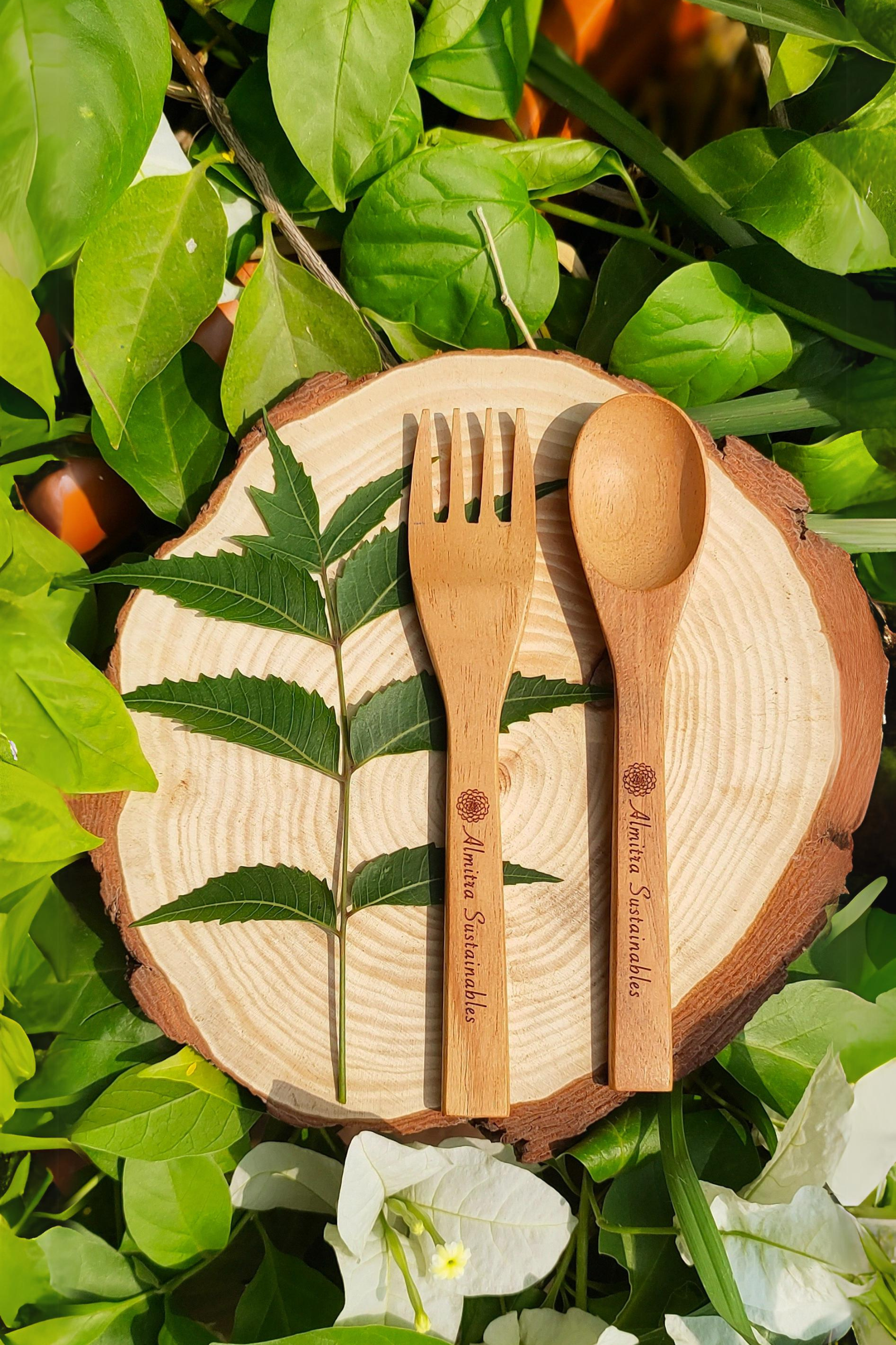 Reusable Neem Wood Cutlery