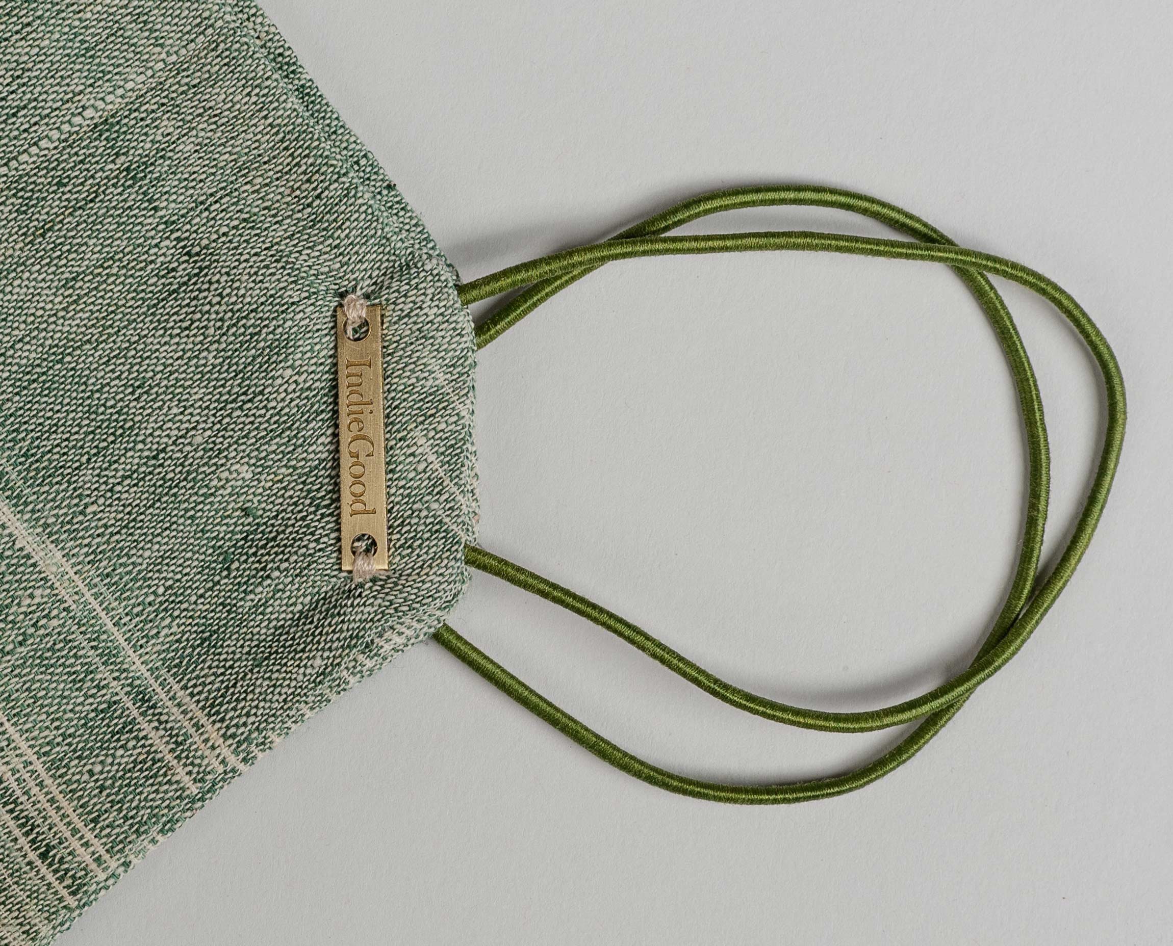 The Handloom Mask - Green Solid - IndieGood