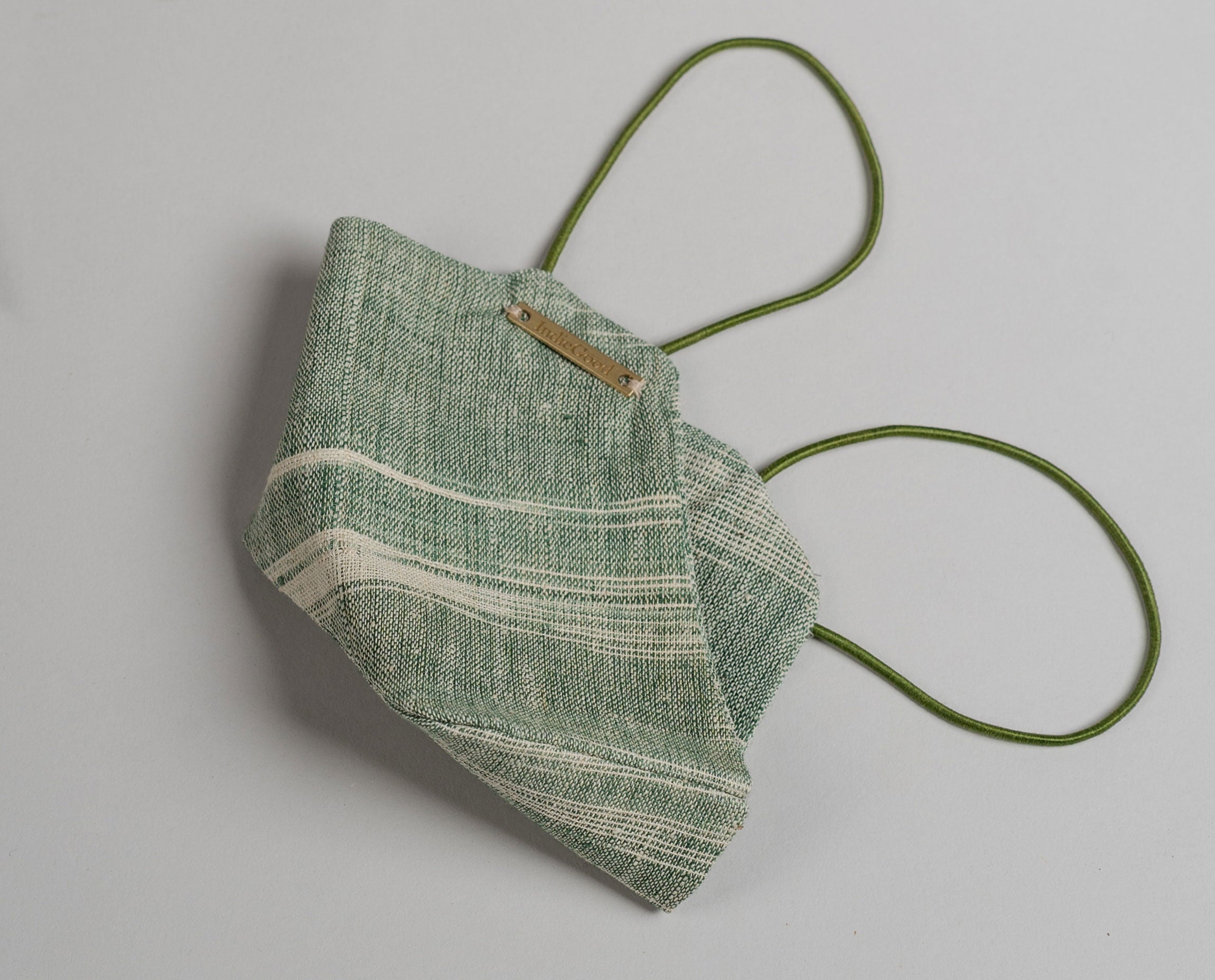 The Handloom Mask - Green Solid - IndieGood