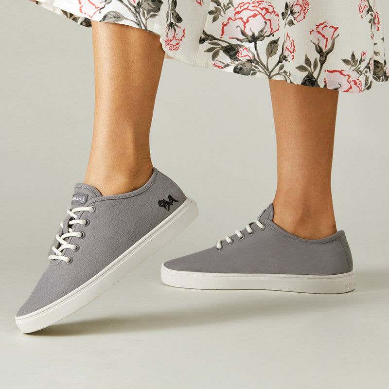 Neeman's Cotton Classic Sneakers | Light Grey | Shoes for Men & Women