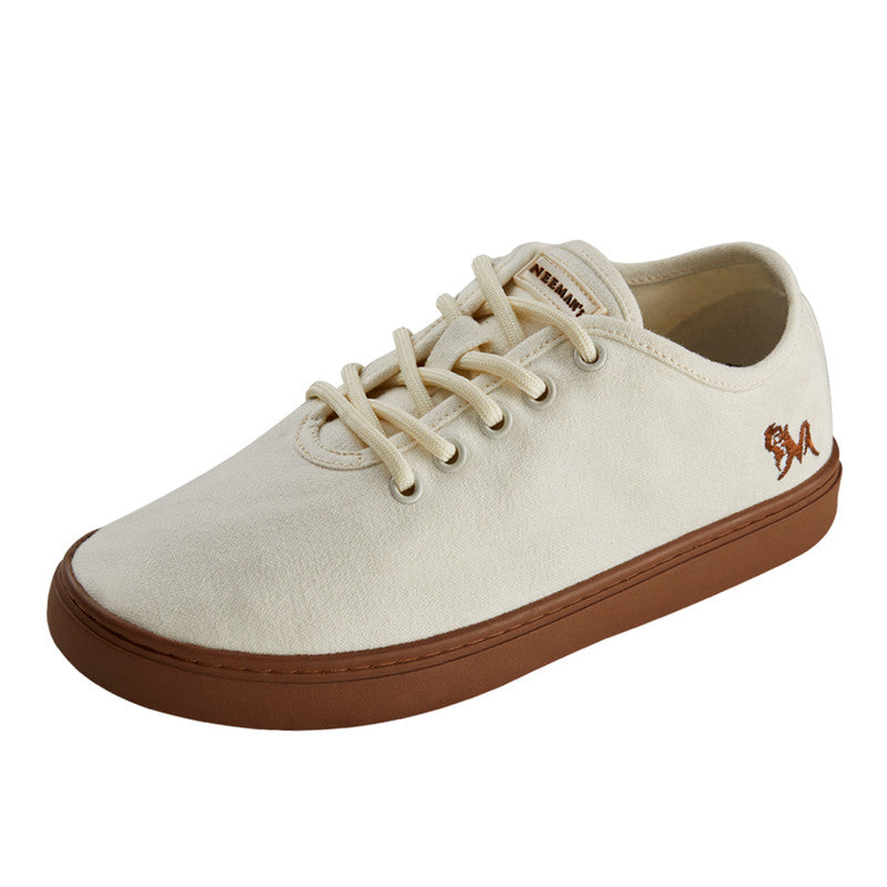 Neeman's Cotton Classic Sneakers | Ivory Cream | Shoes for Men & Women