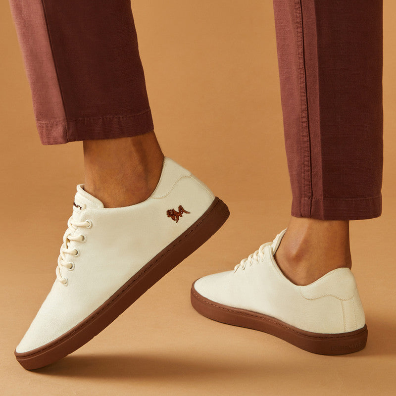 Neeman's Cotton Classic Sneakers | Ivory Cream | Shoes for Men & Women