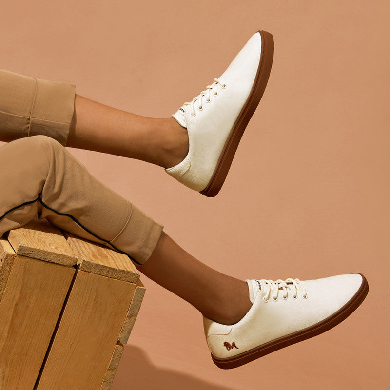 Neeman's Cotton Classic Sneakers | Ivory Cream | Shoes for Men & Women