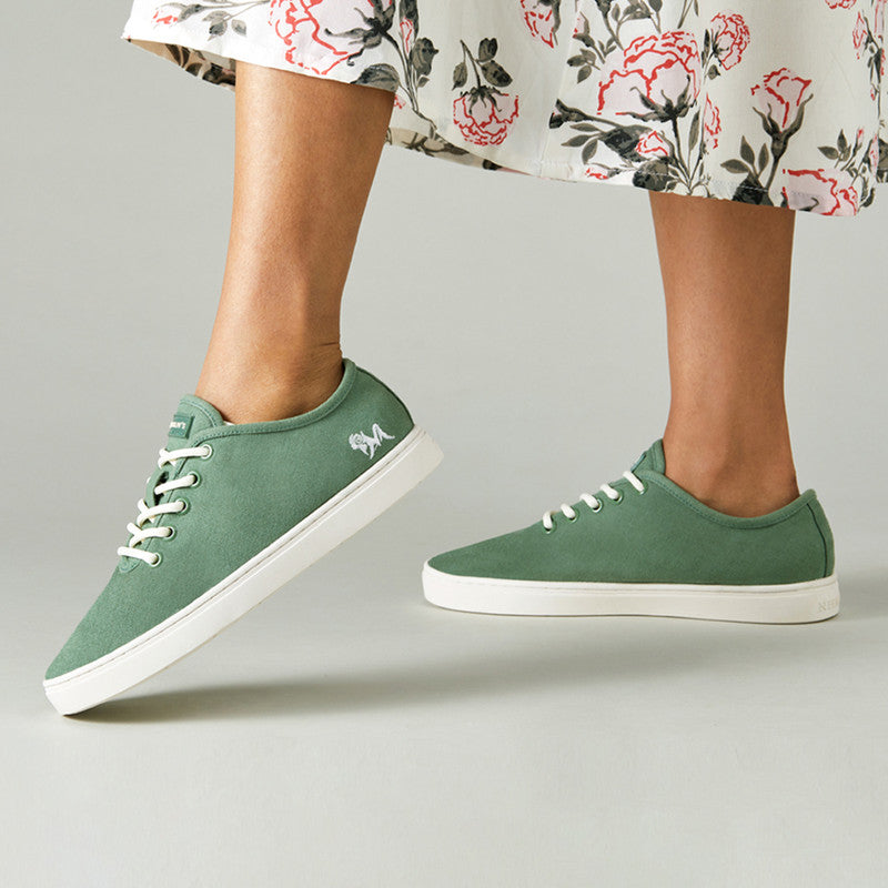 Neeman's Cotton Classic Sneakers | Light Green | Shoes for Men & Women