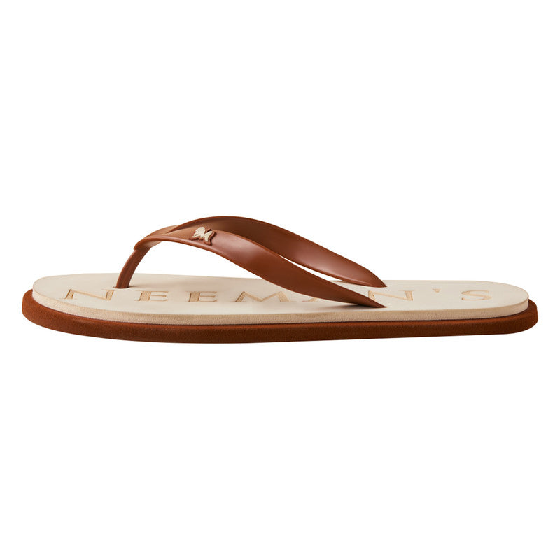 Neeman's Eco Classic Slippers | Ivory & Brown | Lightweight