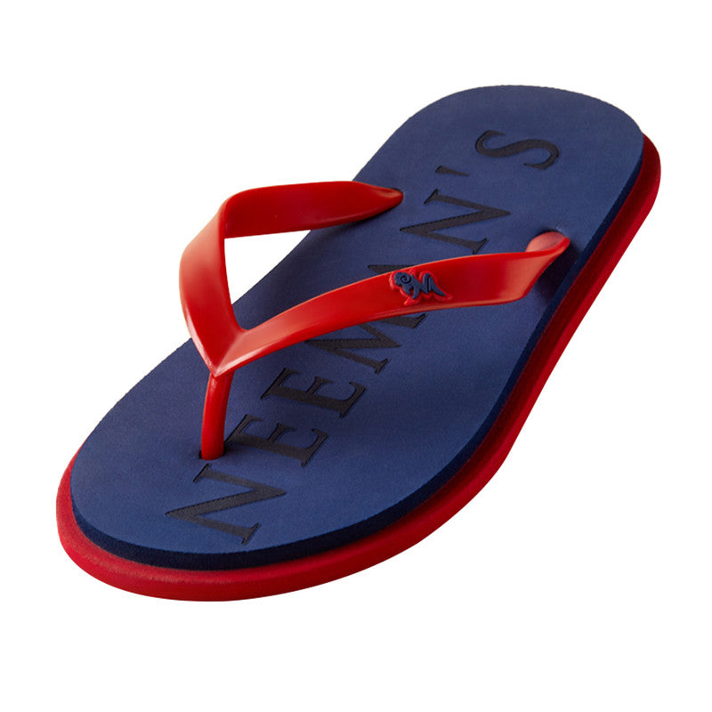 Neeman's Eco Classic Slippers | Blue & Red | Lightweight